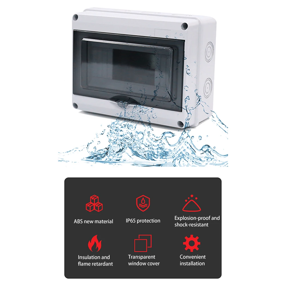 

High Quality Distribution Box HT Waterproof ABS Box Chemical Plants Distribution Fuse Box HT IP65 Lawns Outdoor