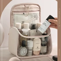 Clear Makeup Bag for Women Hanging Travel Toiletry Cosmetic Large Capacity Waterproof Zipper Organizer 2