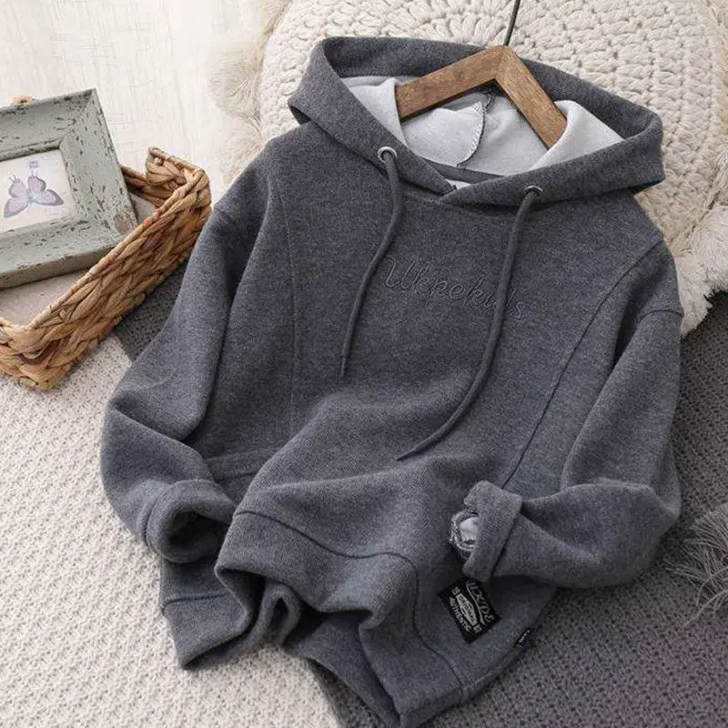 Children's Clothing Boy's Hoody Spring and Autumn New Children and Teens Hooded Bottoming Shirt Boys Spring Long-Sleeved Top