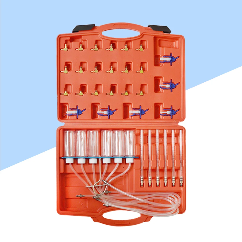 

Injector Flow Diagnostic Cylinder Flow Meter Leak Off Tester Kit Common Rail Cylinder Adaptor Set