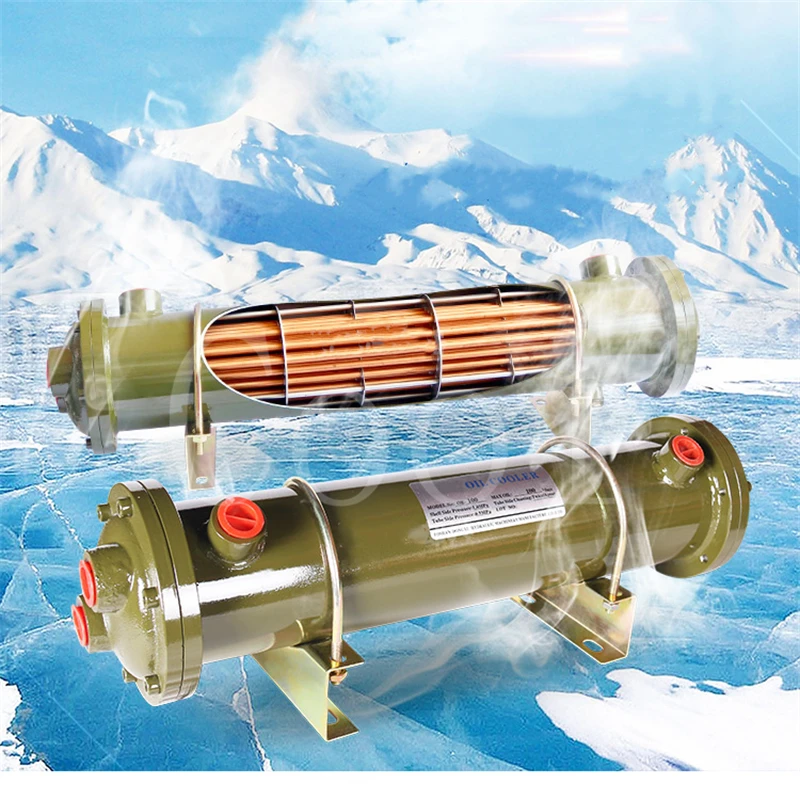 Hydraulic system water cooler oil cooler tube radiator heat exchanger