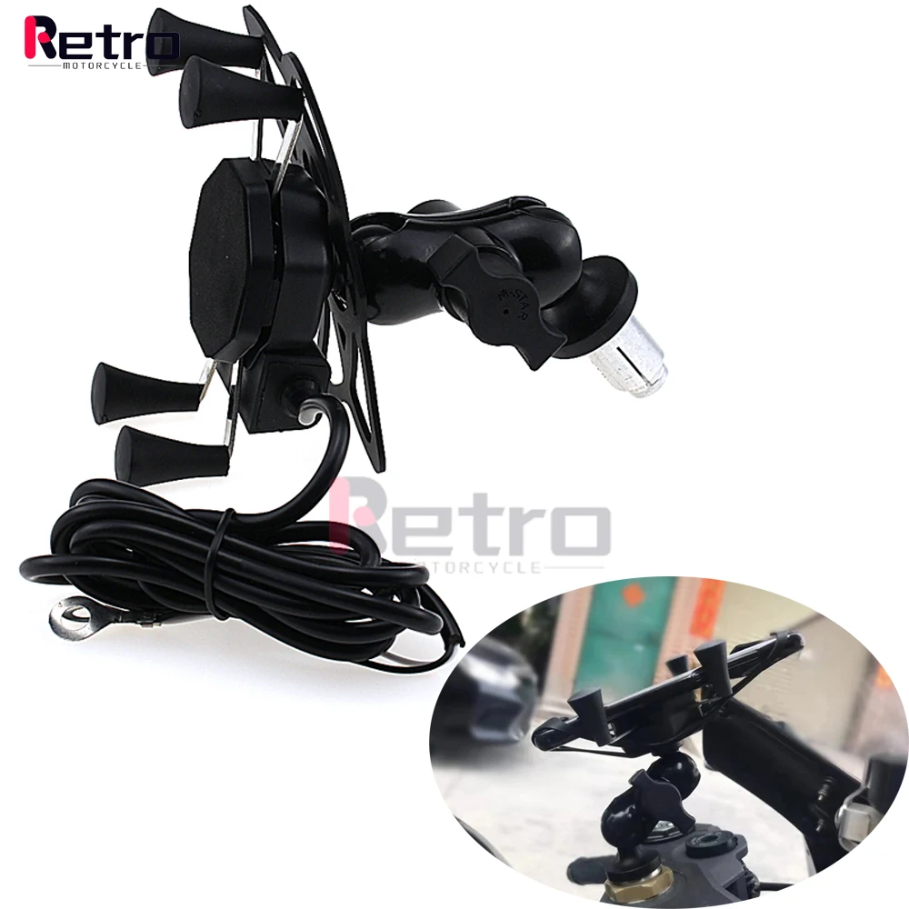 

USB Charger Phone Holder For HONDA CBR250R 2010-2015 CBR300R 2014-2017 Motorcycle Accessories GPS Phone Navigation Bracket