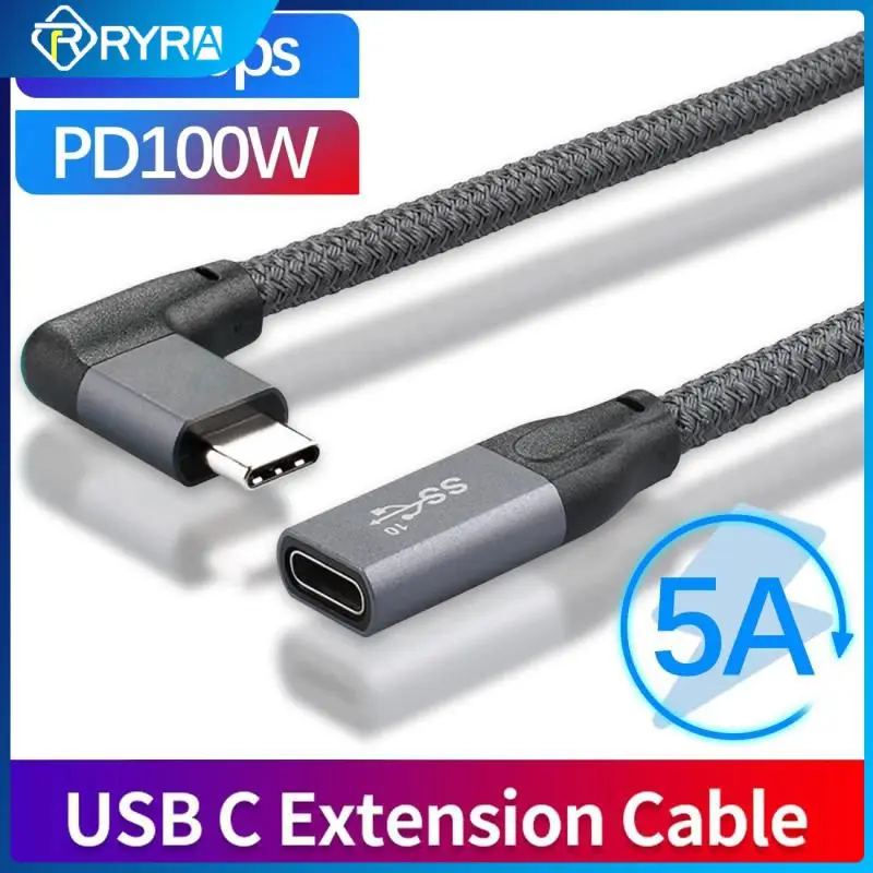 Ryra usb type c extender data cord extension cable for smart tv ps5 ssd