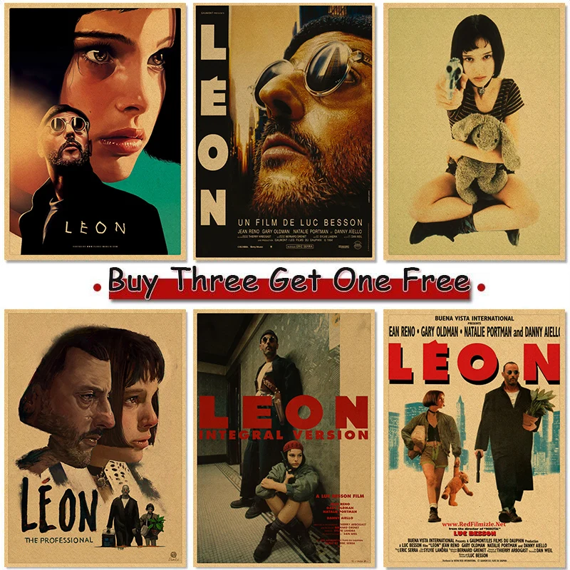 Classic Movie Leon Vintage Poster Home Decor Wall Painting Retro