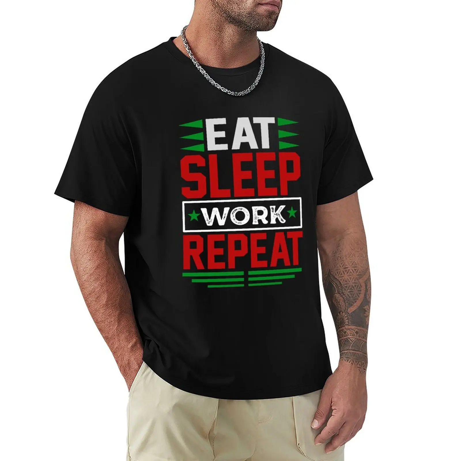 

Eat. Sleep. Work. Repeat. (Dark) T-Shirt sublime cute tops plus sizes Short sleeve tee men