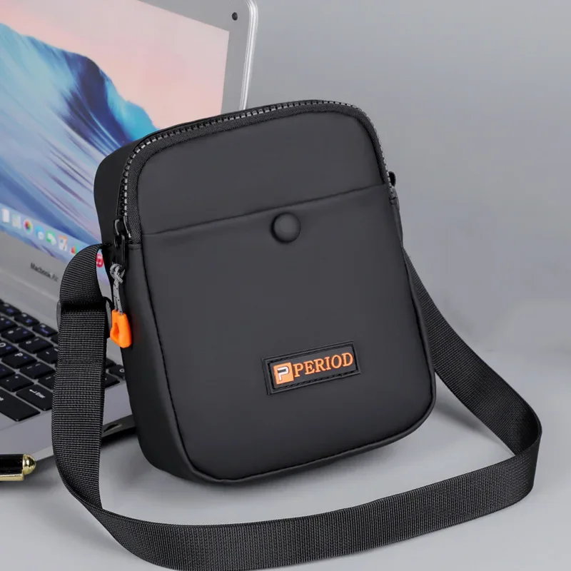 Messenger Sling Bags For Men Casual Oxford Small Zipper Crossbody