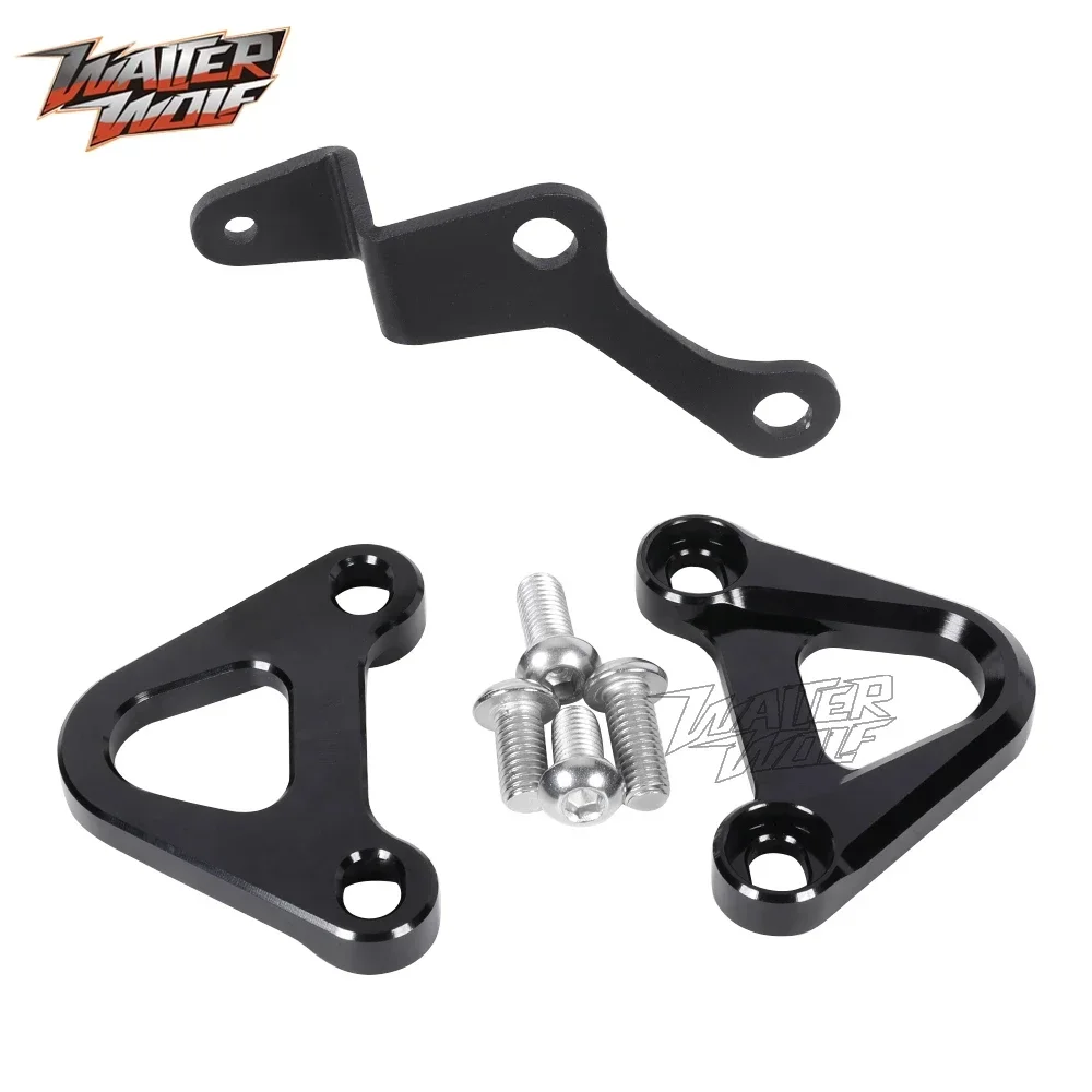 MT-10 MT-09 Passenger Footrest Footpeg Blanking Plate Support For YAMAHA Tracer 900 /GT MT09 MT10 XSR 900 FZ/FJ/MT 09 10 /SP motorcycle footrests