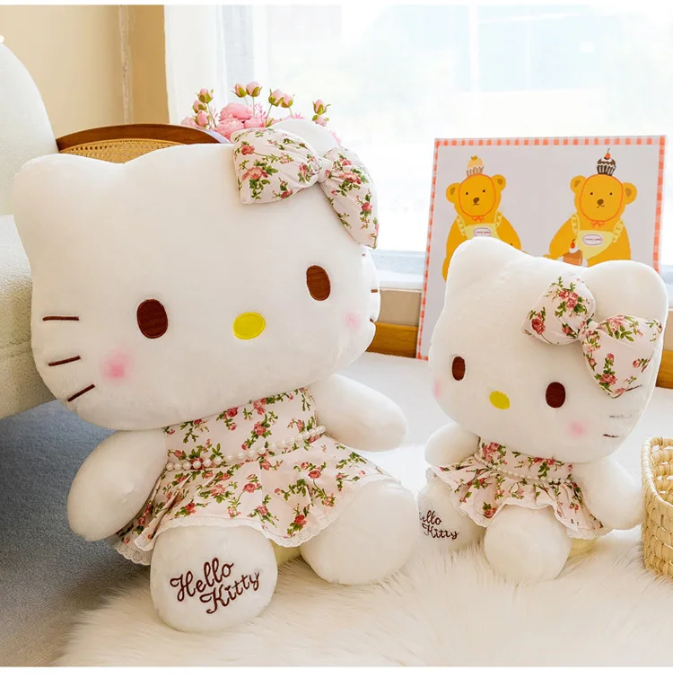 Hello Kitty Plush Toy Kawaii Plushie Stuffed Plush Animals Doll Pillow Gift Girl