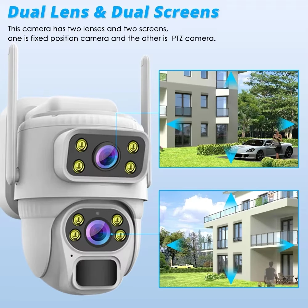 Solar Powered Dual Lens 4G Security Camera