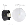 Outdoor Post Lamp Black Globe Shade Deck Lights Anti UV Fence Pillar Light for Yard Porch Dock Exterior Lantern Lighting 3