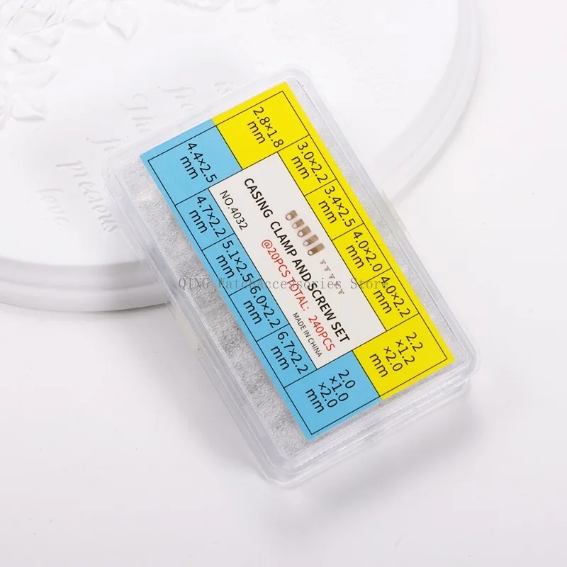Watch Movement Securing Kit with Casing Clamps and Screws
