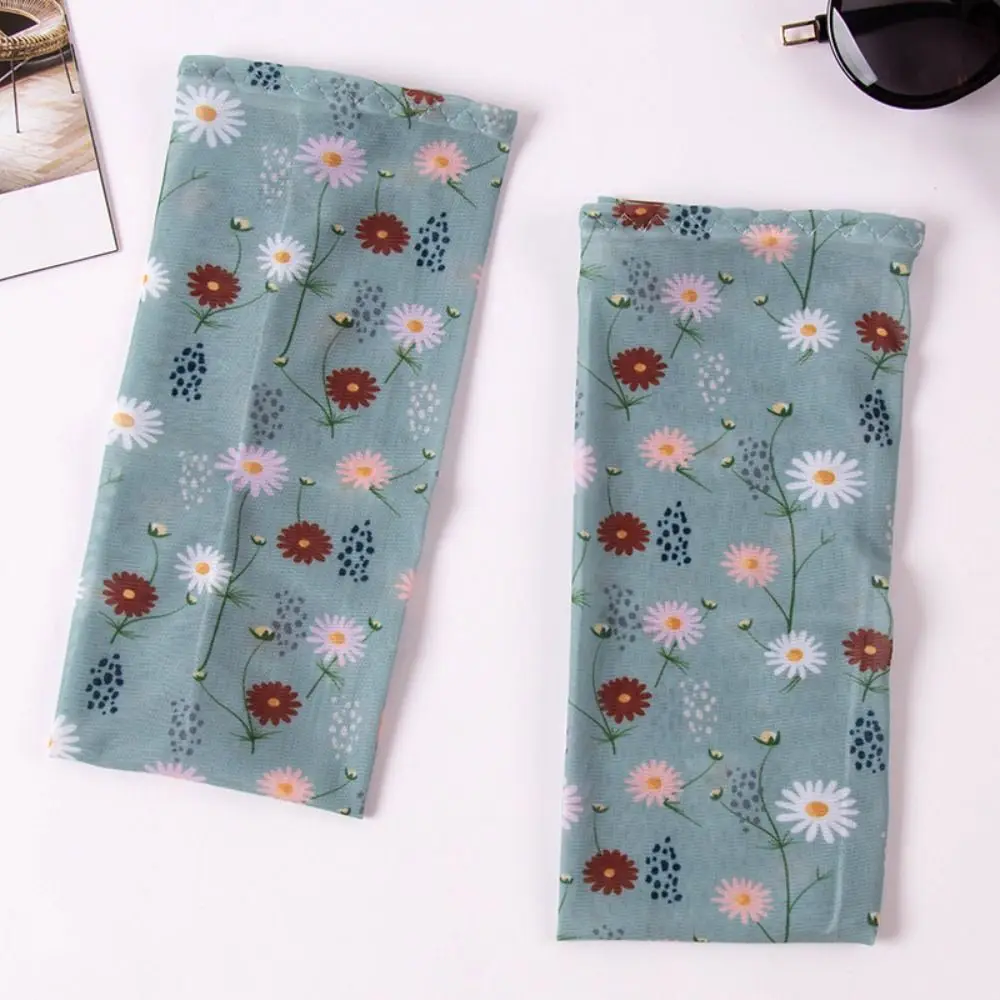 UV Protection Soft Ice Silk Fashion Clothing Accessories Mesh Printing Sleeve Sunscreen Sleeve Ice Sleeve Printed Ice Sleeve