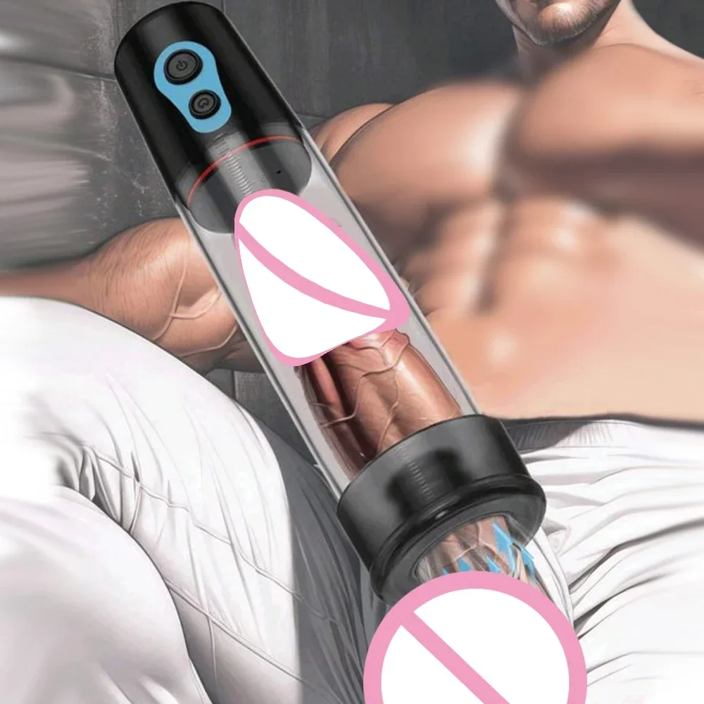 Elektrische Penispumpe zur Vergrößerung des Mannes, Vakuumpumpe, Vergrößerung, Verlängerungspumpe, Sexspielzeug für Männer, männlicher Masturbator, Dick, Waren für Erwachsene 1