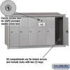 3506ARU Recessed Mounted Vertical Mailbox with 6 Doors and USPS Access, Aluminum 2