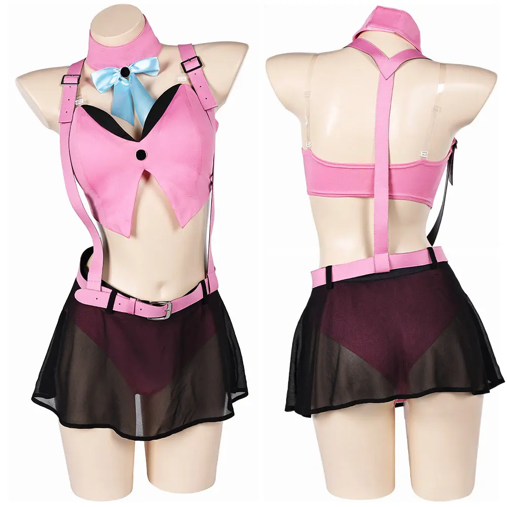 thumbnail image 1 of Traje de baño de Tifa Lockhart para cosplay de Final Fantasy 7, disfraz para mujeres adultas y niñas, conjunto de bikini, traje de baño para Halloween y carnaval, 1 of 5
