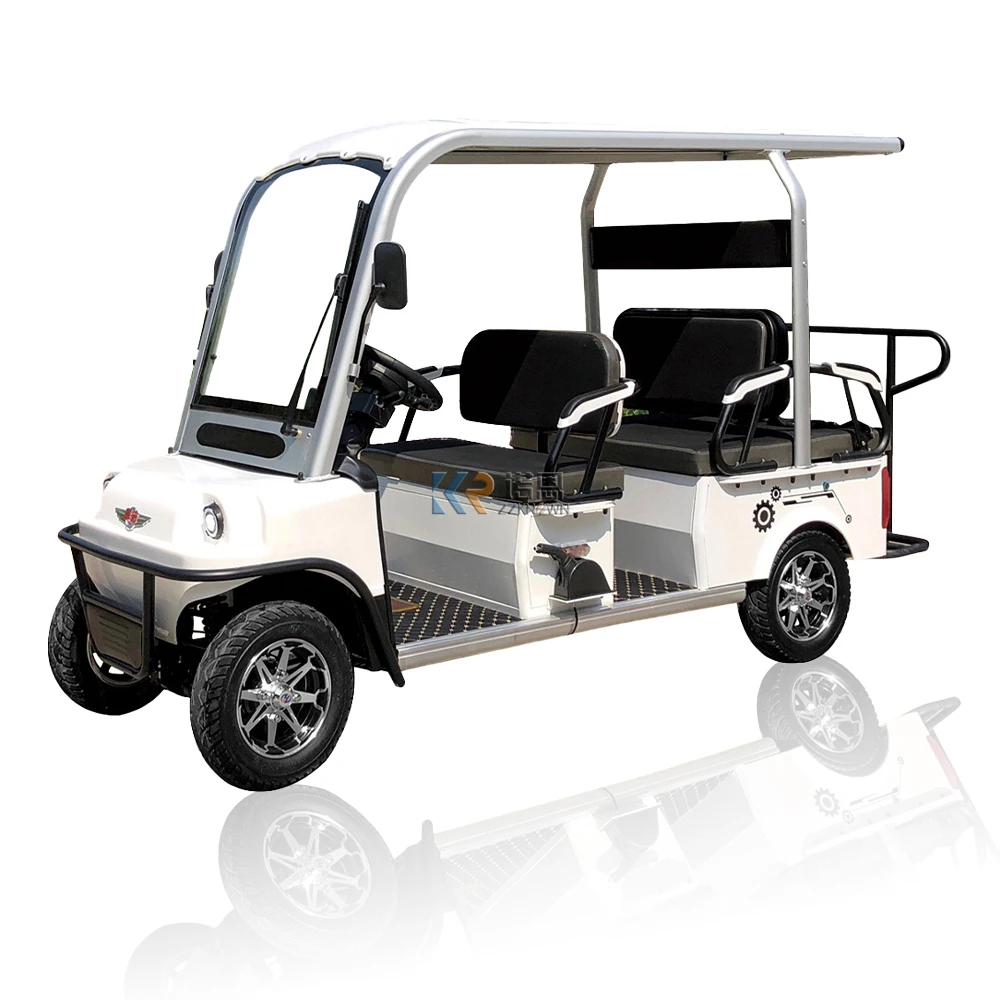 2023 Hot Seller 4 Ruote 6 Passeggeri Carrello Da Golf Elettrico Bus Turistico Tuk Tuk Auto Turistica Bicicletta Tandem Bike