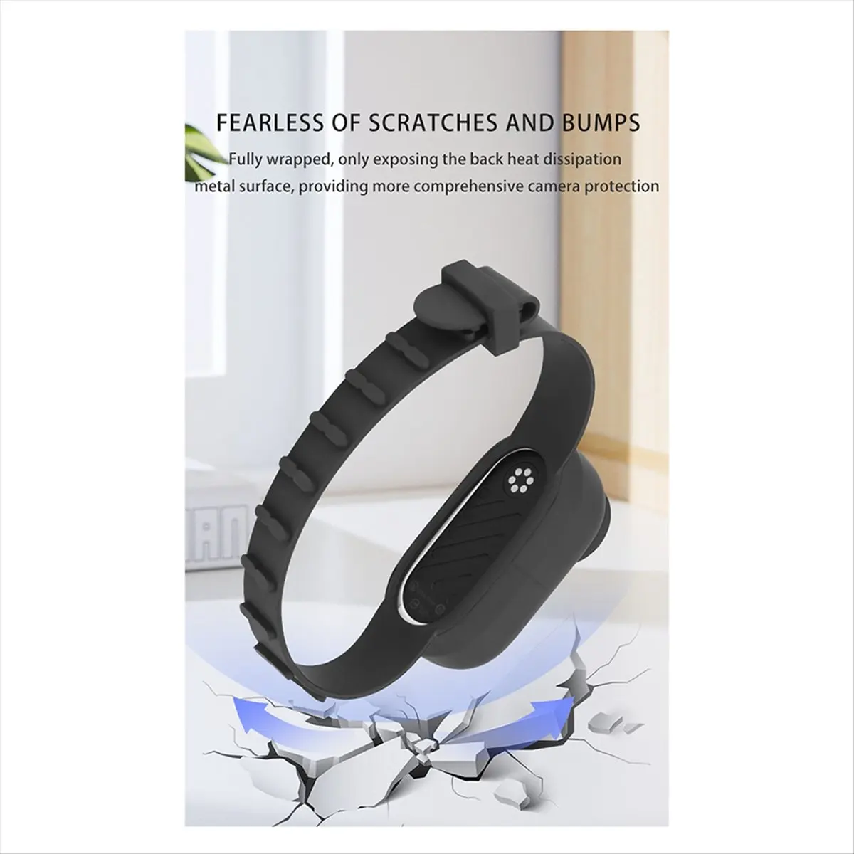 N05R CQT Insta360 GO 3 GO 3S 포트용 손목 밴드 스트랩 카메라 마운트 조절 가능한 손목 밴드 카메라 액세서리 화이트