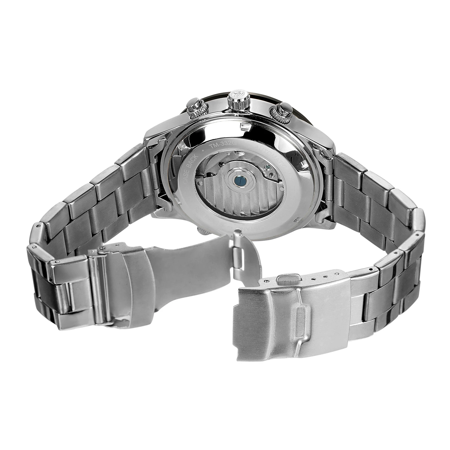 FORSINING Luxury Automatic Movement Large Watches For Men Tourbillon Mechanical Chronograph Clock Waterproof Military Wristwatch