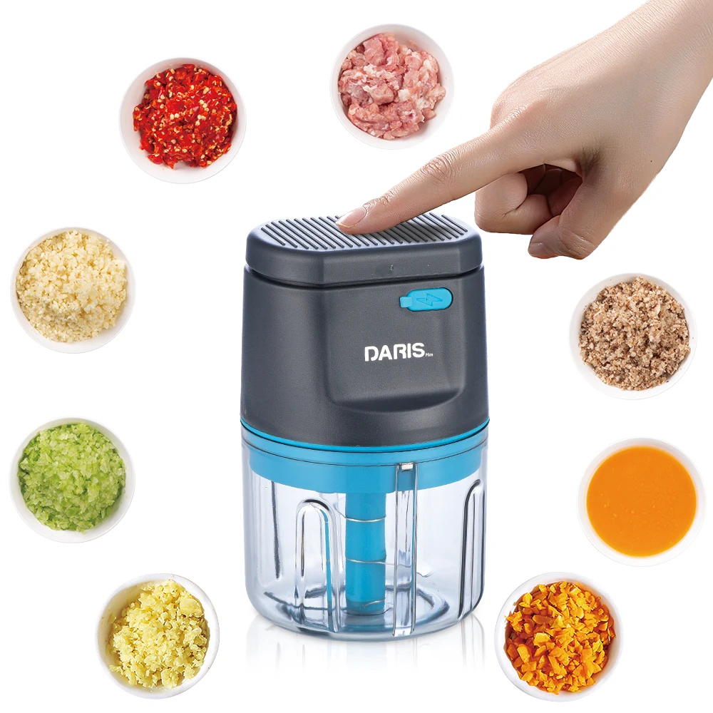 Electric Food Crusher Mini Garlic Press Vegetable Chopper For Kitchen Crushed Ginger Chili | Дом и сад