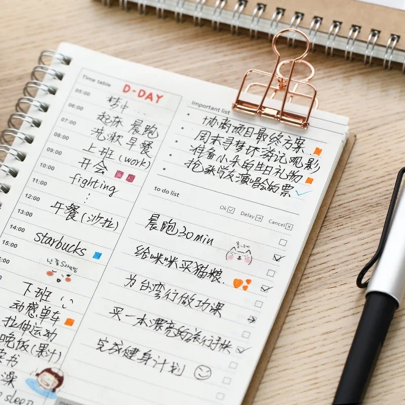 

Блокноты из крафт-бумаги, ежедневники, дневники, ежемесячный график 2023, планер на неделю