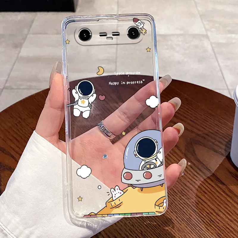 Aesthetic Cute Cat Transparent Soft Silicone Phone Case