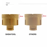 SHDIATOOL 1pc forets noyaux Dia4-160mm couronnes de forage porcelaine céramique granit marbre trou scie M14 filetage meuleuse d'angle 3