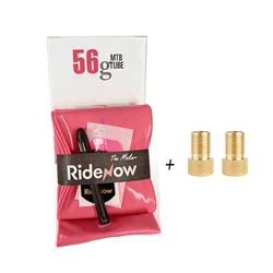 Ultra - Lightweight TPU Inner Tube with Presta Valve Adapter - 45mm (1PC MTB56g black)