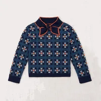 Bébé filles tricots chemises Cardigan pull jupes ensemble pour coréen 2025 nouveau automne hiver longue robe de princesse tricotée enfants haut 3