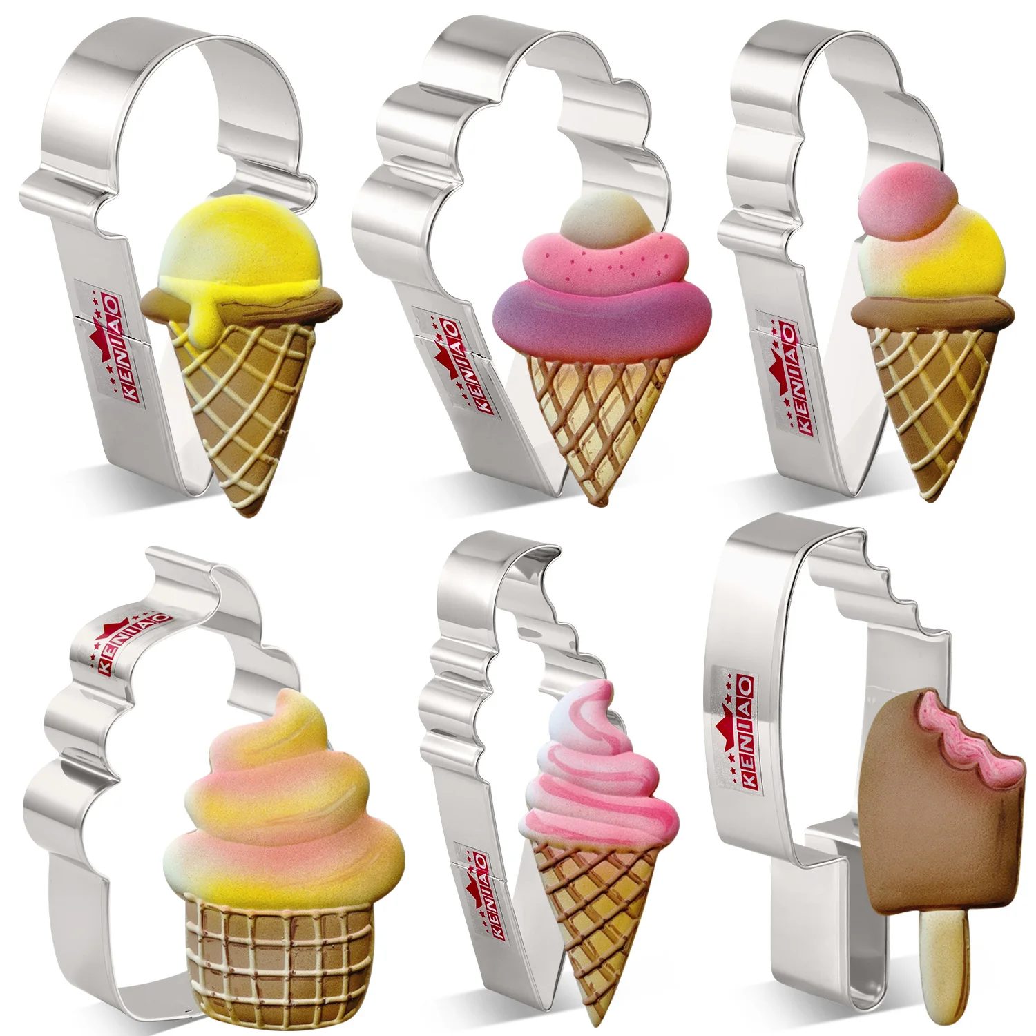 Ice Cream Popsicle Sundae Cookie Cutter Stainless Steel Kitchen Tool