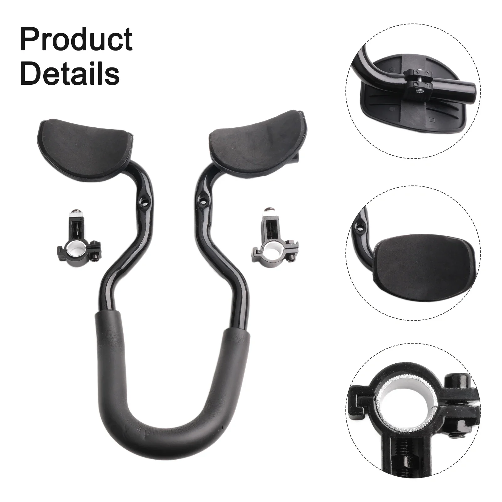 1 Pc Bike Bicycle Aluminum Rest Bar Bicycle Aluminum Rest Bar Relaxation U Type TT/Triathlon Safe Armrest Tools New