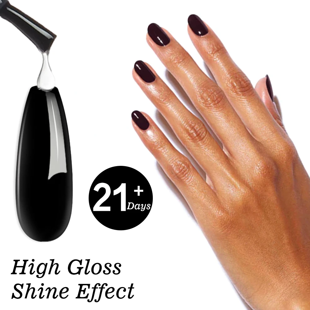 KODIES GEL Glassy Gel Top Coat No Wipe Shine Finish Gel Nail Polish 15ML Semi Permanent UV Sealant All for Manicure Primer Nails 4