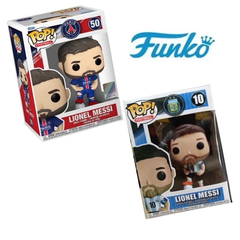 thumbnail image 2 of Figura de acción de vinilo Funko POP Football Stars Lionel Messi n.° 10 Lionel Messi n.° 50, modelo de colección, juguete de regalo, 2 of 5