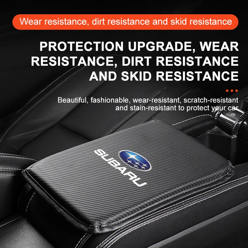 1pcs Interior armrest cushion of the car's central console For Subaru Forester impreza Outback Legacy Tribecacar WRC XV Car 4