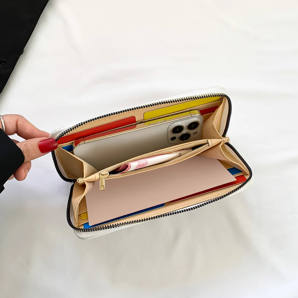 Women Spider Web Zipper Wallet PU Leather Gothic Coin Money Bag Fashion Multi-Use Halloween Trendy Wallet for Girls 5