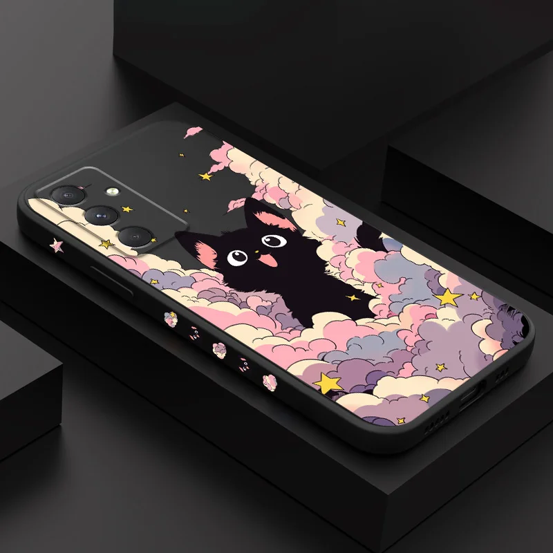 Cloud Colorful Cat Phone Case Cover