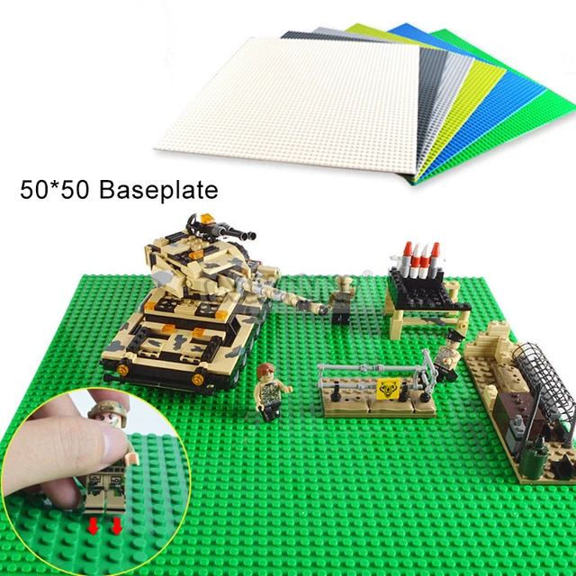 MARUMINE 50x50 Dots Baseplate 5050 Building Blocks Base Plate Parts DIY Classic MOC Bricks Educational Construction Accessories 3