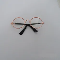 Elegant Pearl Studded Pet Sunglasses - Fashion Accessories for Small Dogs and Cats Photoshoots (Rose gold)