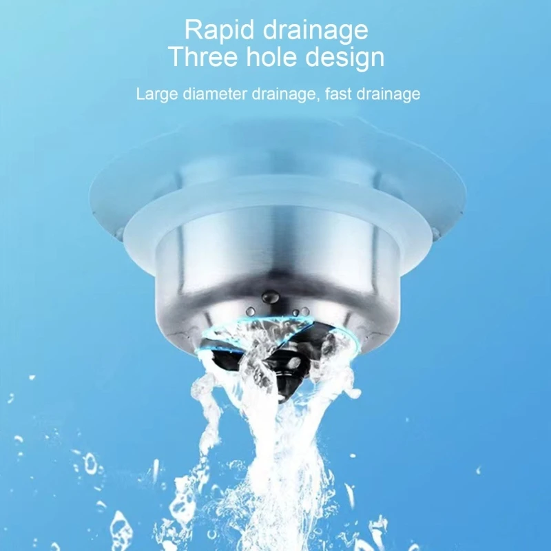 

Сливной фильтр для раковины из нержавеющей стали. Качественный материал. Прочный, термостойкий.