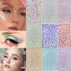 Face Jewels Tattoo Stickers Rhinestones Fake Tattoo for Women Masquerade Party Music Festival Stage Performance Face Makeup Tool 1
