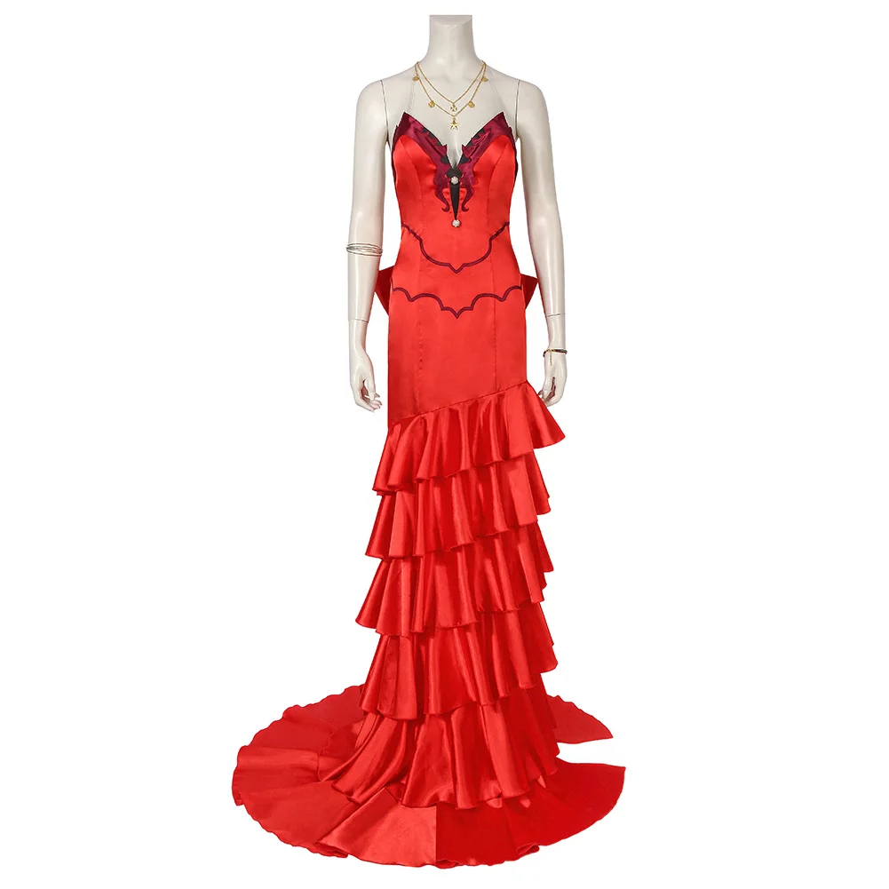 

Aerith Gainsborough Cosplay Costume Final Fantasy VII Remake Fantasia Disguise Halloween Carnival Party Suit