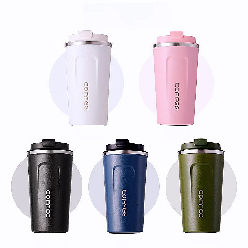 

Thermos Coffee Mug Stainless Steel Cup Insulated Water Bottle Portable Vacuum Flask Leak-Proof Cups Tumbler Coffee Mugs