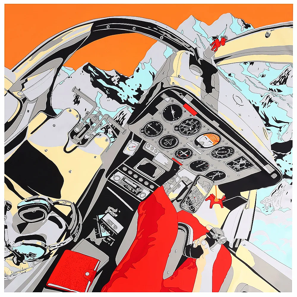 

Женский шелковый шарф с кисточками, 130 см