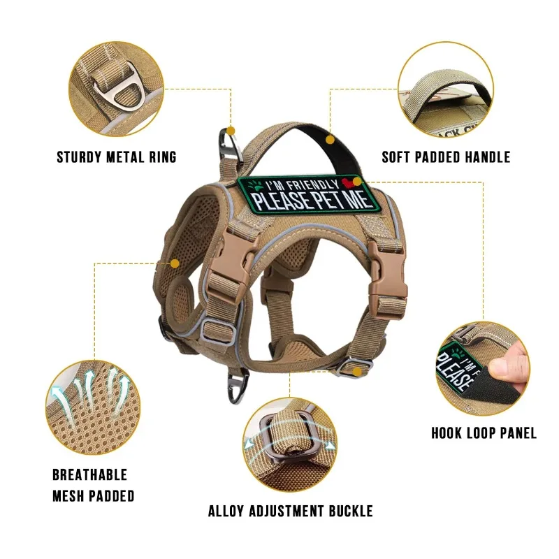 Tactical Small Dog Harness Vest 3