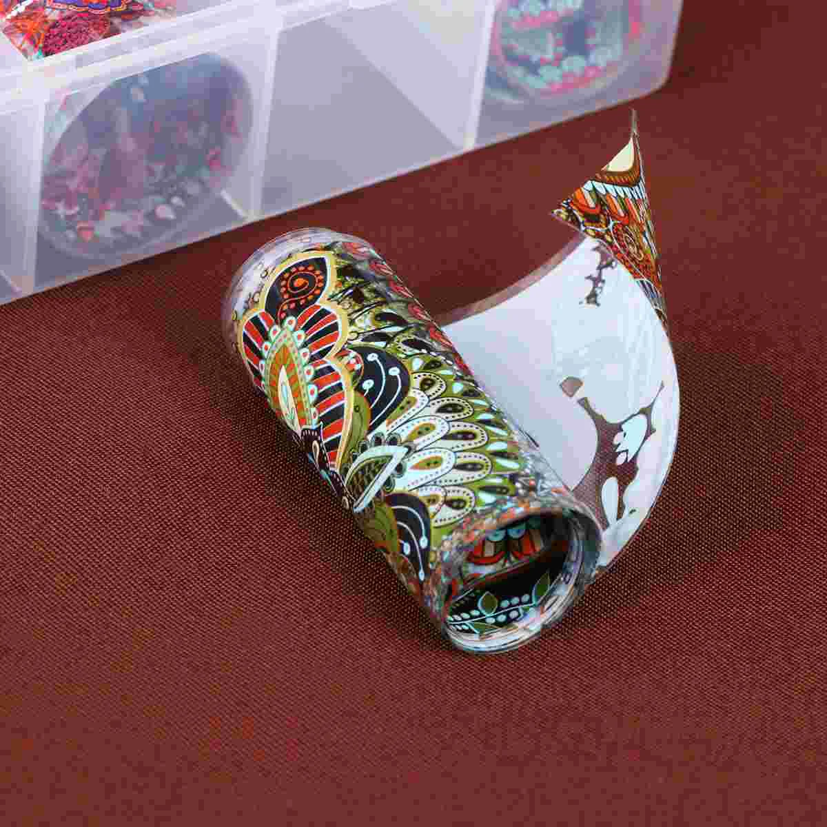 

10 Sheets Decor Manicure Pastes Christmas Nail Stickers Removable Decals Flower