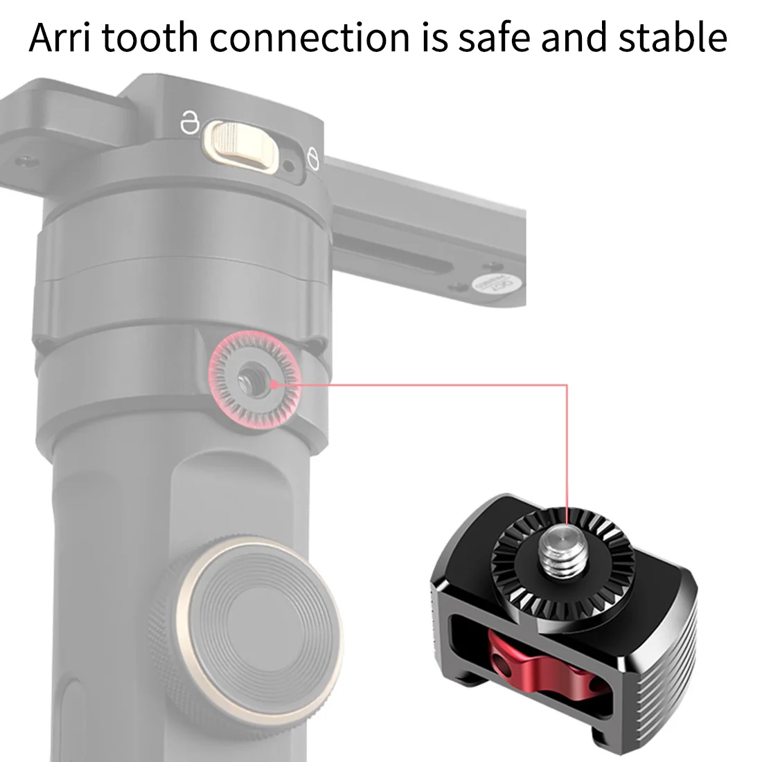 Adjustable Cold Shoe Extension Plate for ZHIYUN Weebills Gimbal 1/4