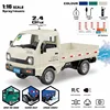KF21 1:16 RC Truck 2.4GHZ RC Car Simulation Drift Climbing Truck With Spray and LED Lights RC Electric Truck Model Boy's Gifts 1