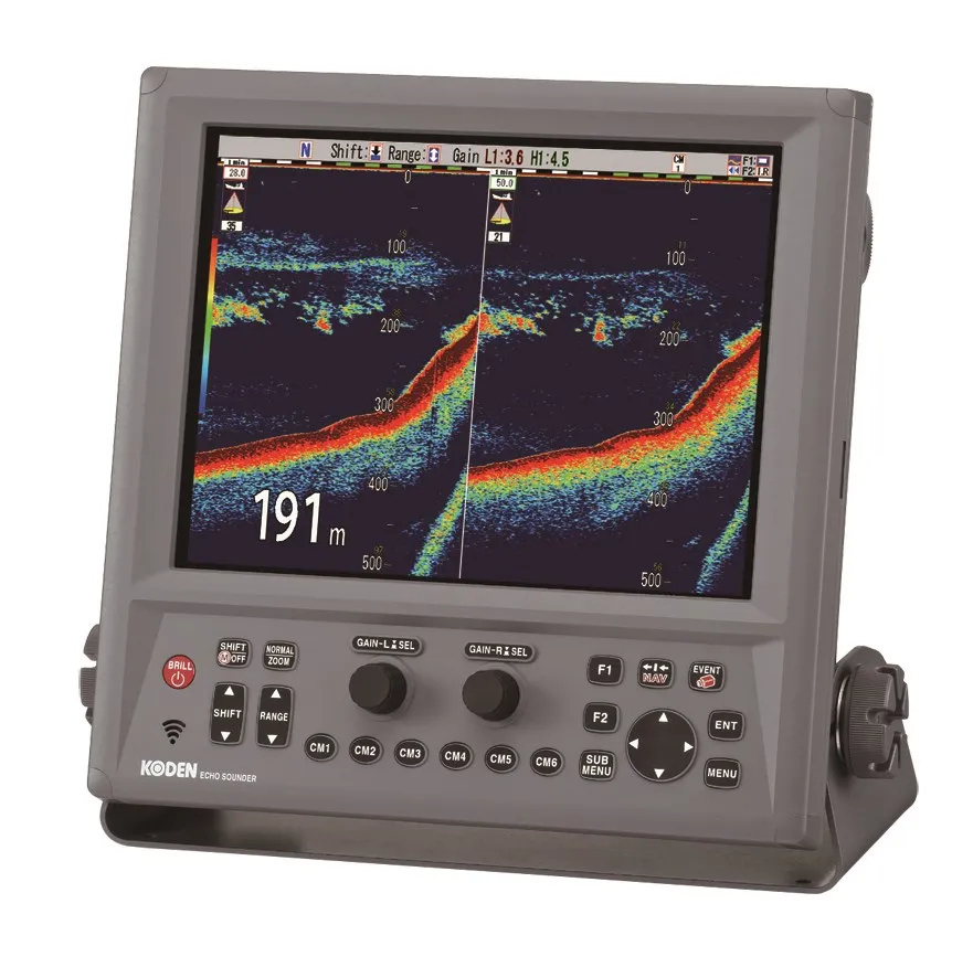 

Koden CVS-702D12.1-дюймовый цветной ЖК-эхолот для профессиональной лодки