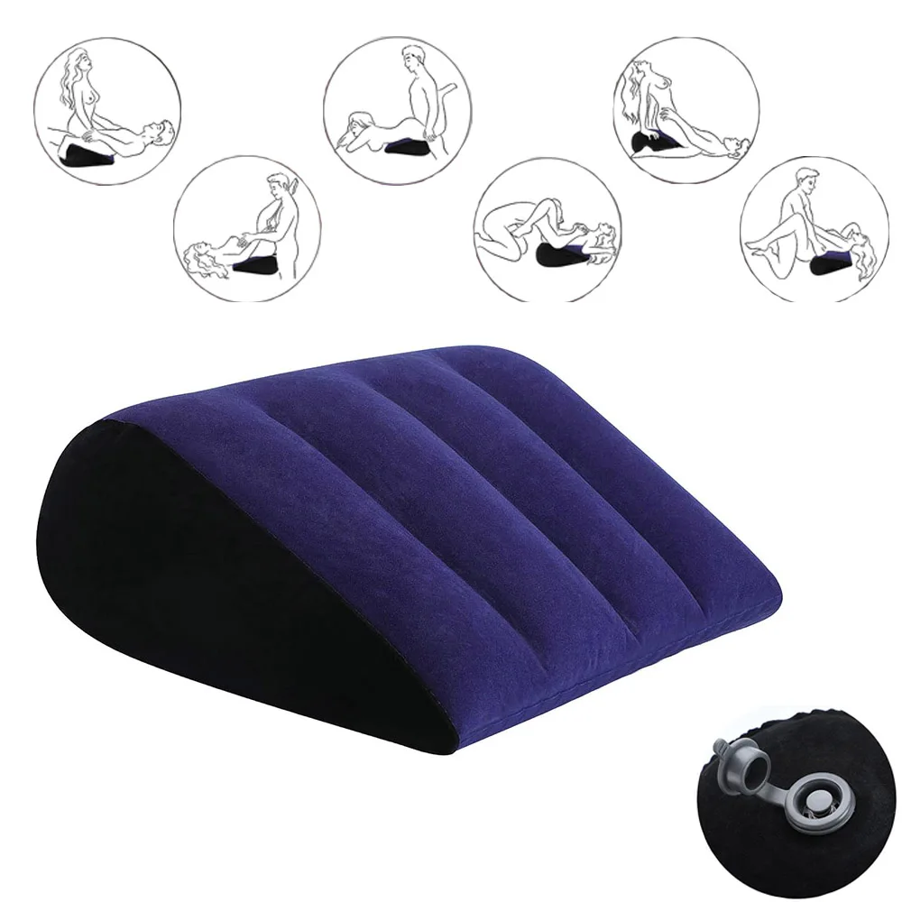 Sex Toys Pillow Position Cushion Triangle Inflatable Ramp Furniture Couples Toy Positioning for Deeper Position for Couples 18+