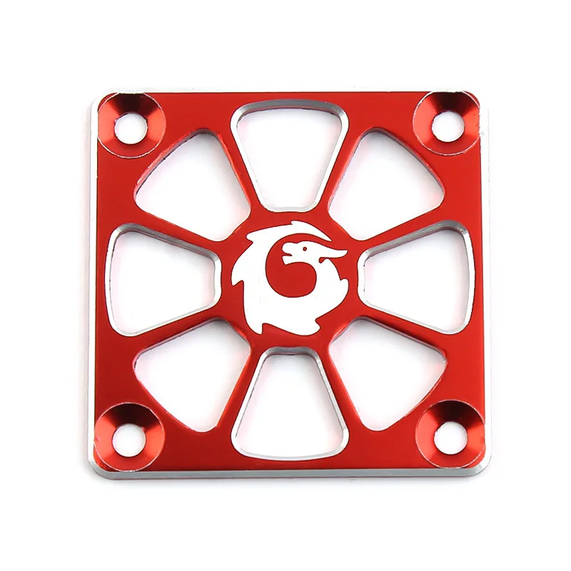 40x40mm Aluminum Alloy RC Cooling Fan Cover - Protective Grill For RC Car & Boat Motor Fans (Red)