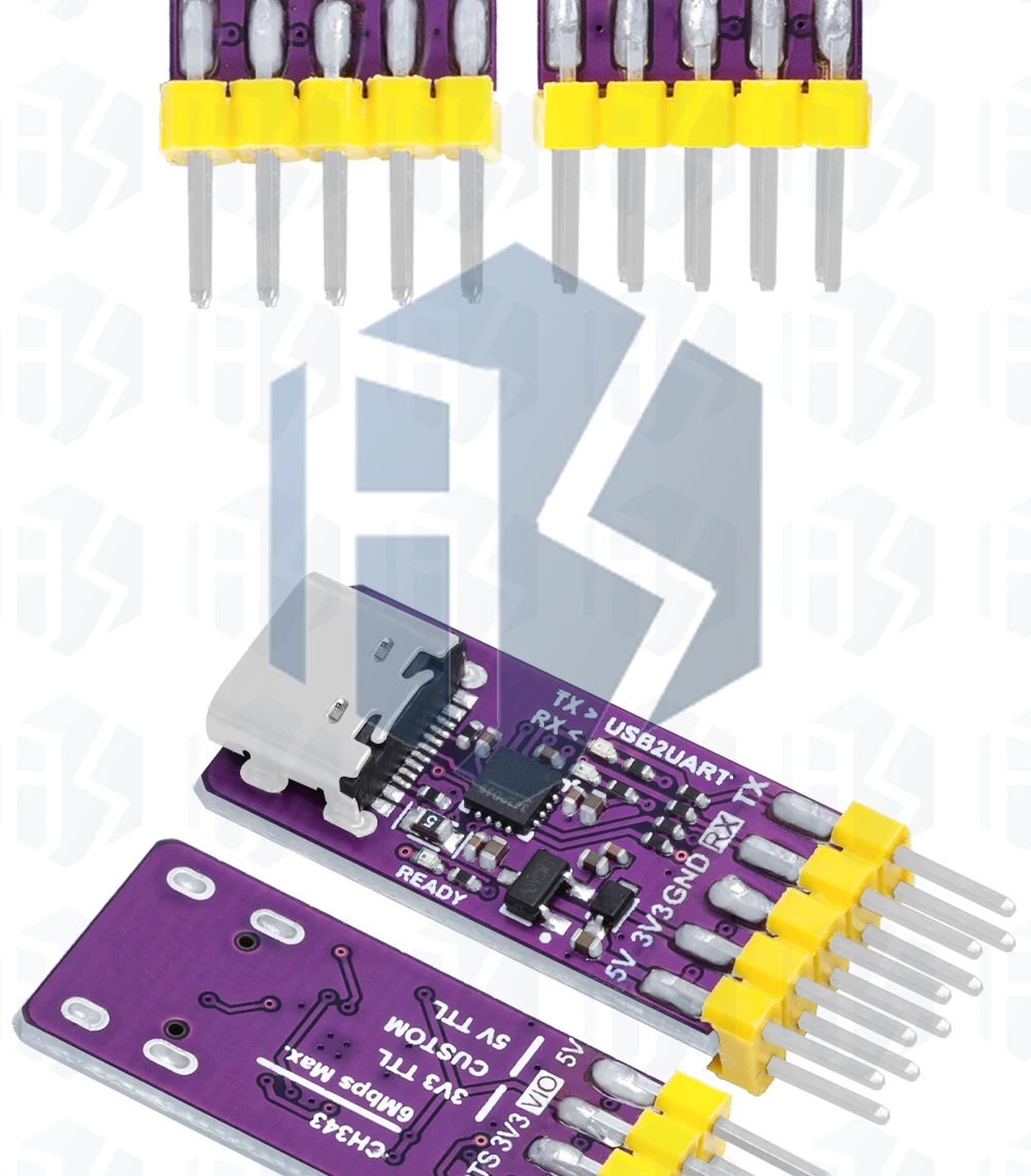 USB zu serieller Schnitts telle Modul 6 MBit/s 5V/3,3 V ttl ch343p Debugging Brennen und Herunter laden Typ-C-Switch statt ch340 – Detail 14